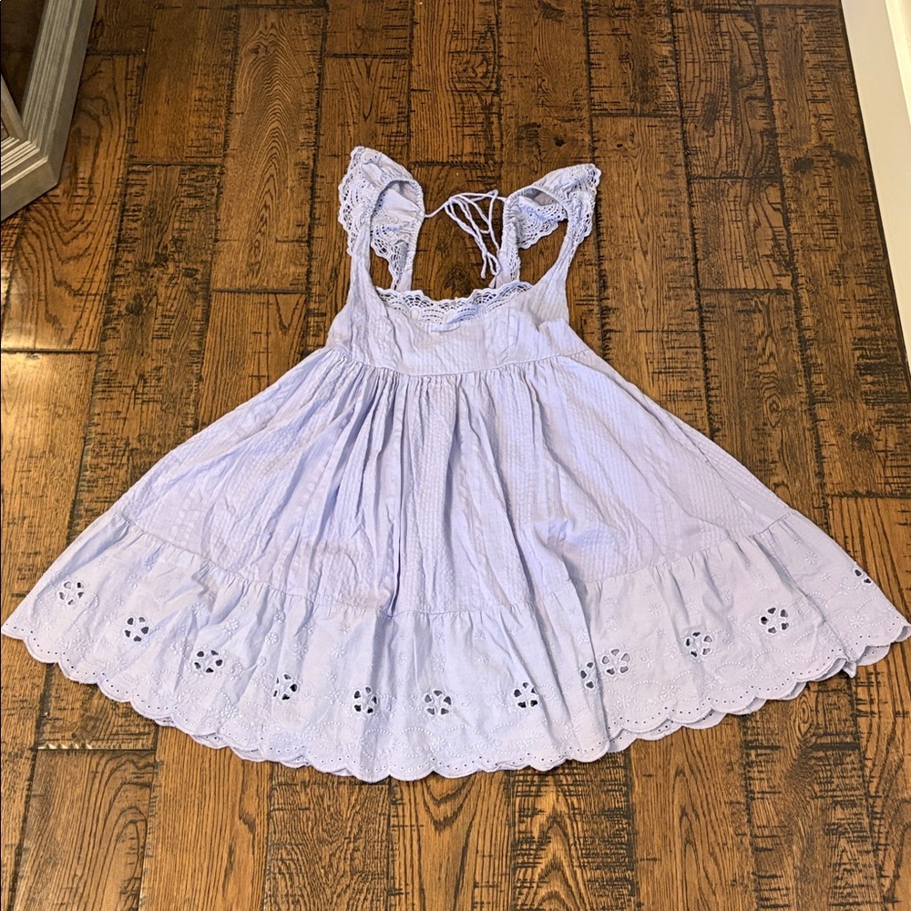 Urban Outfitters Purple Lace-Trimmed Top